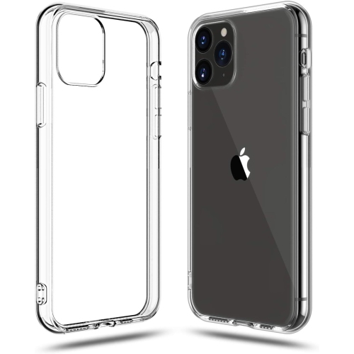 UNKNOWN  Case for Apple Iphone 11 Pro Max Cover (2019), 6.5-Inch, Shock Absorption Tpu Rubber Gel Transparent