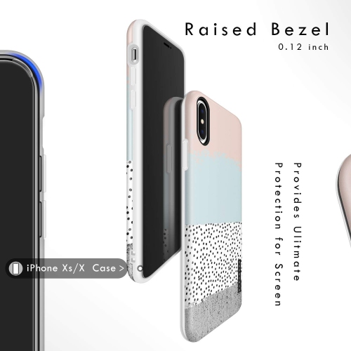 iPhone X & iPhone Xs Case for Girls, Akna Sili-Tastic Series High Impact Silicon Cover with Ultra Full HD Graphics