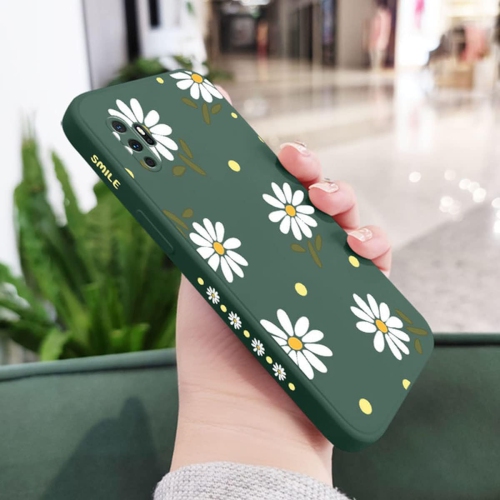 Pour étui Galaxy Note 10 plus Cute Daisy Pattern Protection antichoc TPU Bumper liquide silicone