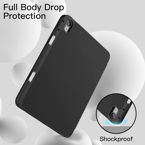 Étui pour iPad 10 avec porte-stylet, étui mince pour tablette avec TPUR souple