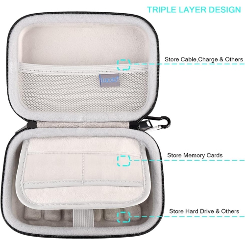 Hard Drive Carrying Case for Seagate Expansion Backup Plus Slim Seagate One Touch Game Drive PS4 Xbox Portable