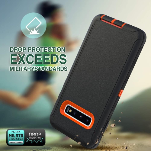 Case for Galaxy S10 Plus, Heavy-Duty Tough Rugged Shockproof Drop Protective Cover Cases for Samsung Galaxy S10