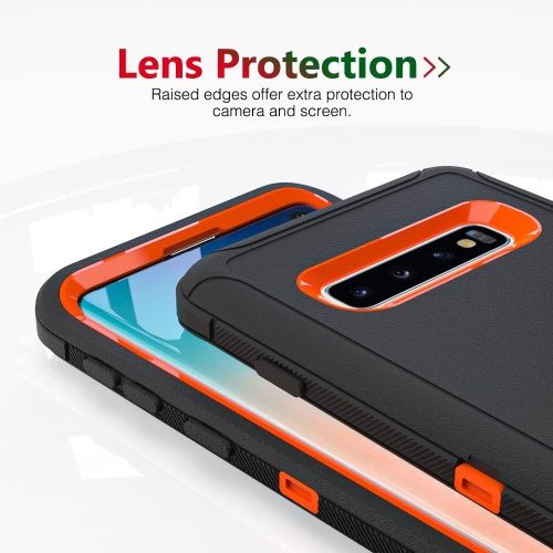 Case for Galaxy S10 Plus, Heavy-Duty Tough Rugged Shockproof Drop Protective Cover Cases for Samsung Galaxy S10