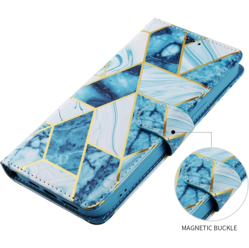 Compatible avec l'étui portefeuille en verre trempé avec support à cartes à rabat pour Galaxy A51 4G de Samsung