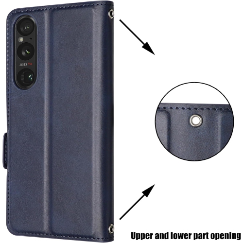 for Xperia 1 V Wallet case flip Case PU Leather Folio Phone Cover