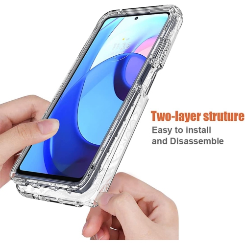 Étui pour Moto G Stylus 5G 2022, XT2215DL avec protecteur d'écran en verre trempé, modèle floral antichoc