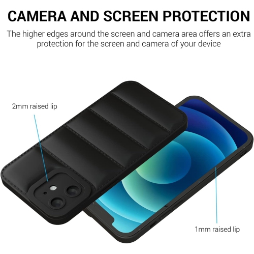 Puffer Jacket Coat Design Soft Shockproof Case Cover for Apple iPhone 12