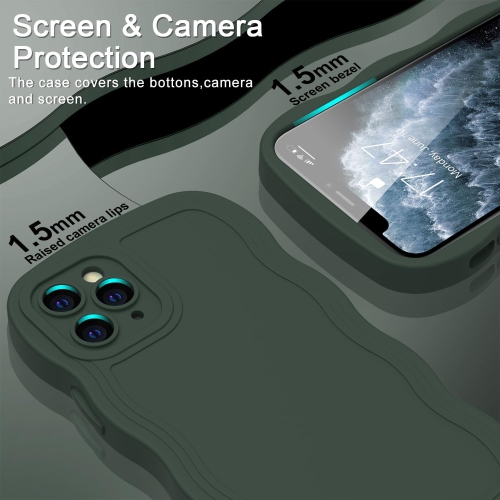 for iPhone 11 Pro Max Case Silicone with Upgraded Camera Protection-Fashionable Design-Prevent Slipping Soft