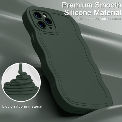 for iPhone 11 Pro Max Case Silicone with Upgraded Camera Protection-Fashionable Design-Prevent Slipping Soft