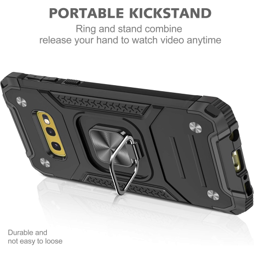 Compatible avec l'étui pour Galaxy S10e de Samsung et le support à anneau pour protecteur d'écran en verre trempé