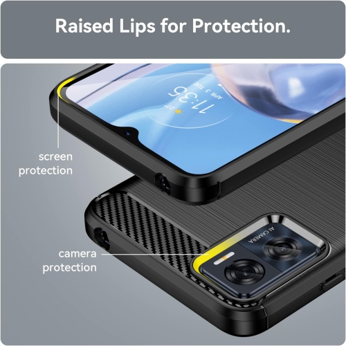 Étui pour Moto E22/Moto E22i de Motorola + paquet de 3 protecteurs d'écran, résistant aux égratignures et aux chocs