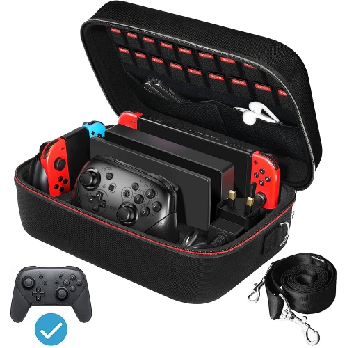 Étui de transport pour Nintendo Switch/Switch DELO, sac de messager rigide portatif de protection de voyage