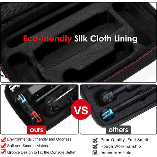 Étui de transport pour Nintendo Switch/Switch DELO, sac de messager rigide portatif de protection de voyage