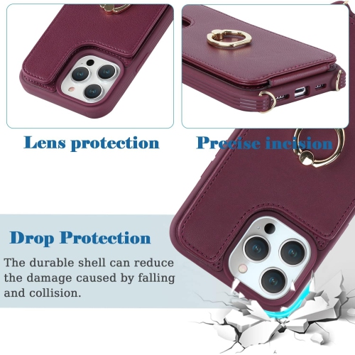 etui iPhone 14 pro max case Crossbody for Women,iPhone 14 Pro Max Phone case with Card Holder,Coque iPhone 14