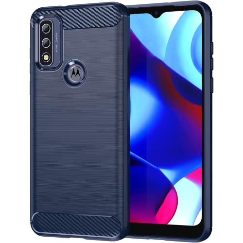 [Carbon Fiber] Case for Motorola Moto G Pure 2021 / G Power 2022 / G Play 2023, Durable [Shock Absorption] Slim