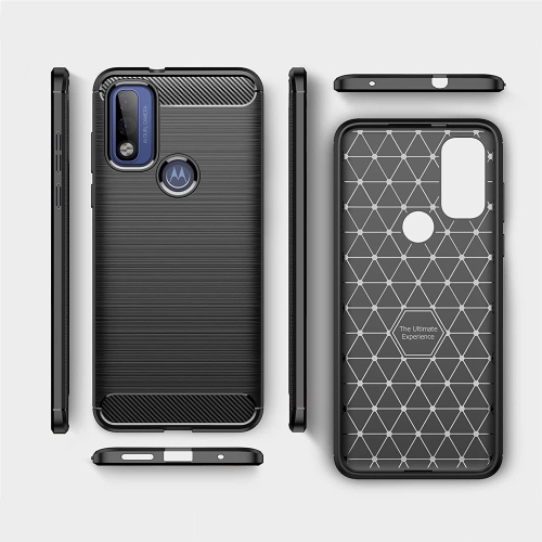 [Carbon Fiber] Case for Motorola Moto G Pure 2021 / G Power 2022 / G Play 2023, Durable [Shock Absorption] Slim