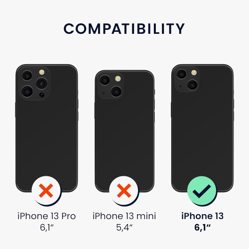 Étui miroir pour téléphone compatible avec Apple iPhone 13 - couvercle avec dos réfléchissant pour téléphone intelligent - Argenté