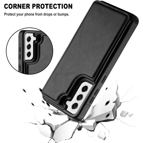 Galaxy S21 FE Case, Samsung S21 FE Wallet Case with Card Holder Kickstand Slim Protective Flip Cover for Samsung