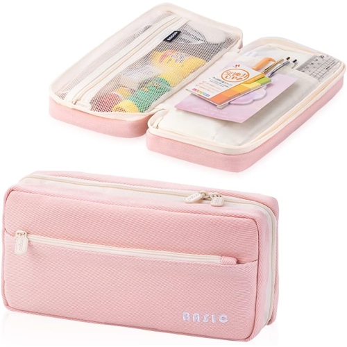 UNKNOWN  Big Capacity Pencil Case Large Pencil Pouch Passport Bag Zipper Stationery Storage Cosmetic Makeup Bag