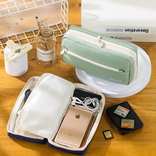 Big Capacity Pencil Case Large Pencil Pouch Passport Bag Zipper Stationery Storage Cosmetic Makeup Bag