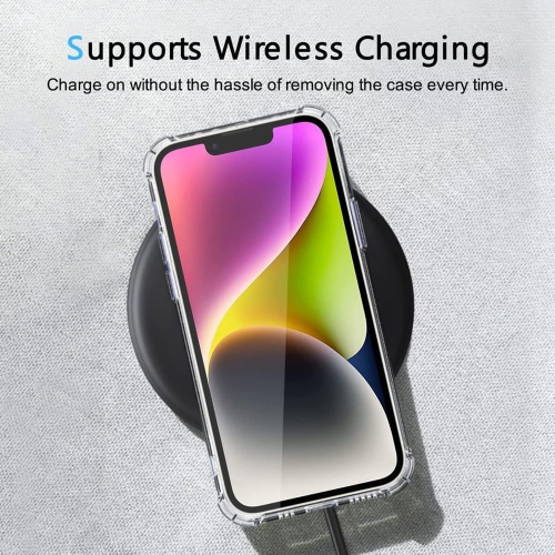 Compatible with iPhone 14 Plus 6.7-Inch Case, Crystal Clear Shockproof Phone Cover, Soft TPU Protective Ultra