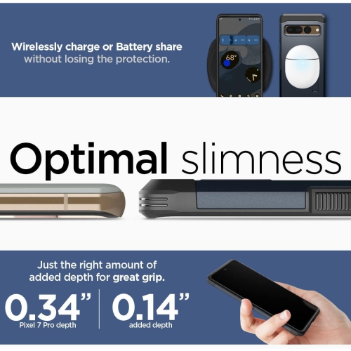 Tough Armor [Made for Google] Pixel 7 Pro Case - Metal Slate