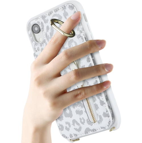 iPhone XR Case for Women with Card Holder,iPhone XR Phone Case with Strap,iPhone XR Crossbody Lanyard Cases