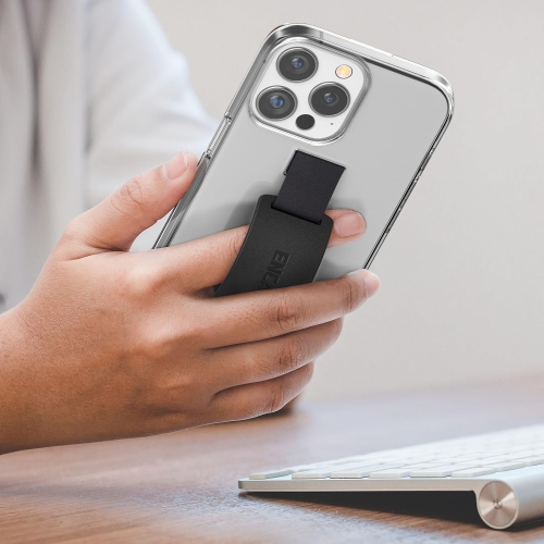 Bando Designed for iPhone 15 Pro Case with Strap, Transparent Phone Cover with Finger Loop