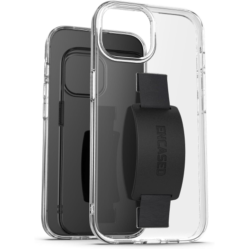 Bando Designed for iPhone 15 Pro Case with Strap, Transparent Phone Cover with Finger Loop