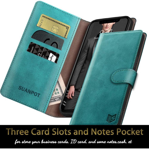 for iPhone 7/8/SE 2020/SE 2022 4.7" RFID Blocking Wallet case Credit Card Holder,Flip Book PU Leather Phone