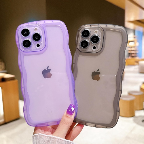 Compatible with iPhone 11 Pro Case 5.8" 2019, Cute Kawaii Curly Wave Frame Shape Soft Silicone Shockproof