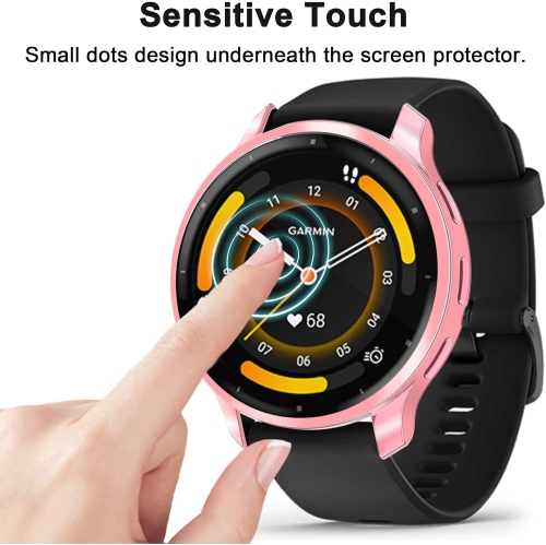6 Pack Watch Screen Protector for Garmin Venu3 45mm, Soft TPU Case Full Protective Cover Flexible Bumper for Garmin