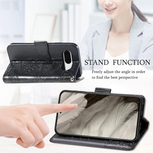 Wallet Phone Case for Google Pixel 8,3D Butterfly Pattern PU Leather Flip Kickstand Case with Magnetic Clasp