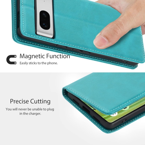 Etui Google Pixel 7 étui Wallet-pu cuir avec porte-carte-solide étui magnétique pour femme et homme - Google Pixel