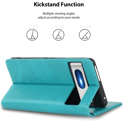 Etui Google Pixel 7 étui Wallet-pu cuir avec porte-carte-solide étui magnétique pour femme et homme - Google Pixel