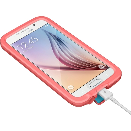 FRE Samsung Galaxy S6 Waterproof Case - Retail Packaging - CUTBACK CORAL