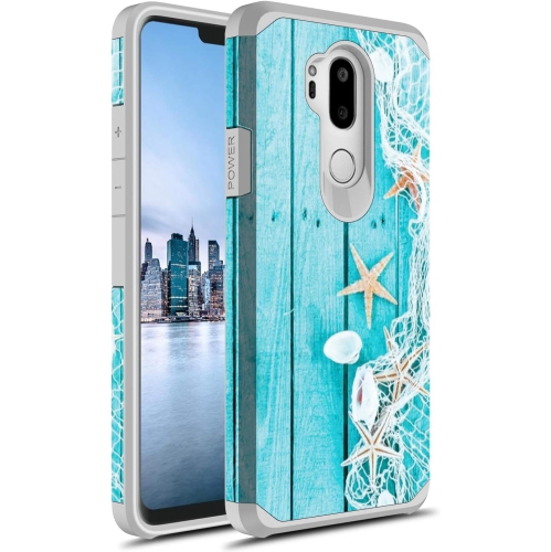 UNKNOWN  Rosebono for Lg G7 Thinq Case, Slim Hybrid Dual Layer Shockproof Hard Cover Graphic Fashion Cute Colorful Silicone Skin
