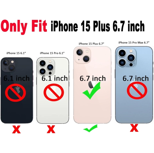 for iPhone 15 Plus Case 6.7", Curly Wave Design Transparent Bling Glitter Star Shiny Case Cute Clear Transparent