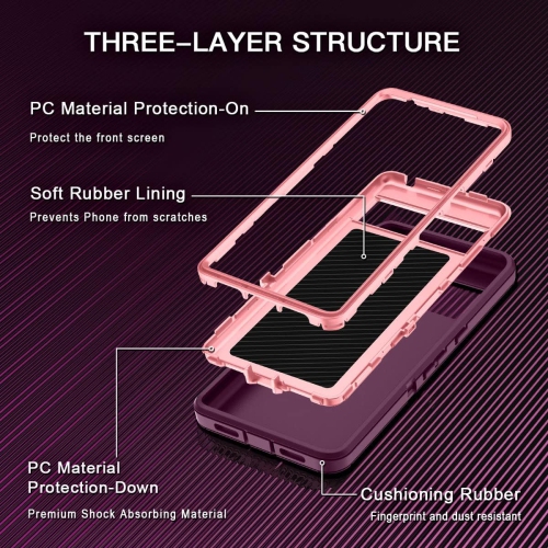 for Google Pixel 7 Pro Case Shockproof Dust/Drop Proof 3-Layer Full Body Protection [Without Screen Protector]