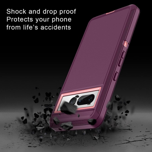 for Google Pixel 7 Pro Case Shockproof Dust/Drop Proof 3-Layer Full Body Protection [Without Screen Protector]