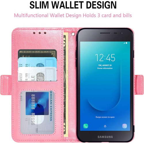 Phone Case for Samsung Galaxy J2 Pure J2 Core 2018 2020 J 2 Dash 2J Shine 2019 Wallet Cover with Screen