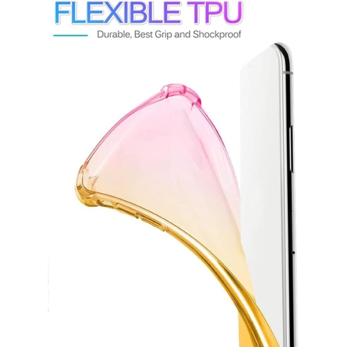 Pour étui Motorola E22, étui Moto E22i, étui transparent Cute gradient Phone Slim anti Scratch flexible TPU