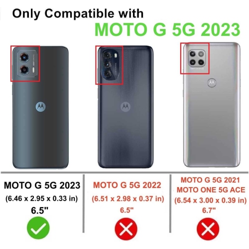 Pour étui Moto G 5G 2023 Slim flexible TPU pour fille femmes Airbag Bumper Shock