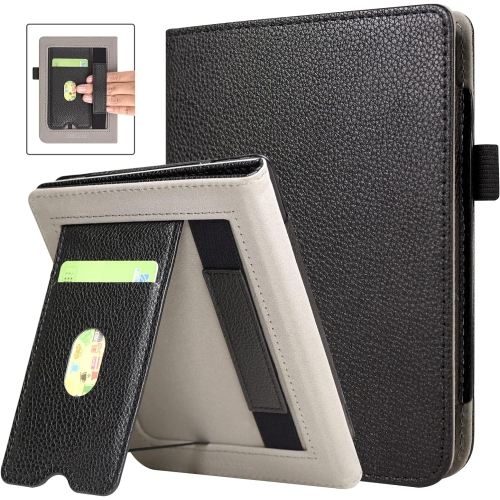 Case for Kobo Clara 2E 6" 2022 Release, Hands-Free Stand Lightweight Folio Premium PU Leather Protective Cover