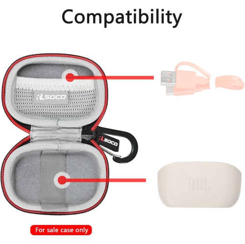 Hard Case for JBL Vibe 100 TWS True Wireless Earbuds Headphones