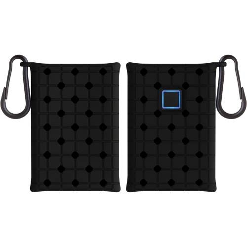 Étui en silicone compatible avec le disque SSD portatif T7 Touch de Samsung - Étui protecteur pour disque SSD - Noir