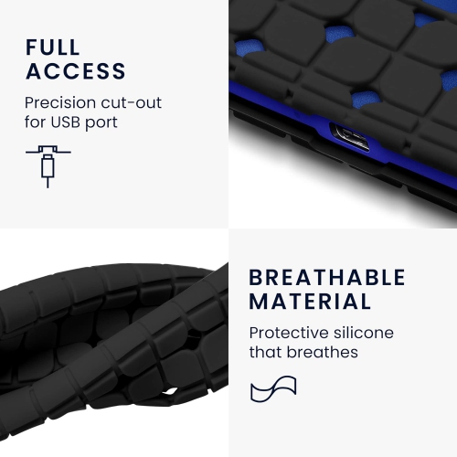 Étui en silicone compatible avec le disque SSD portatif T7 Touch de Samsung - Étui protecteur pour disque SSD - Noir