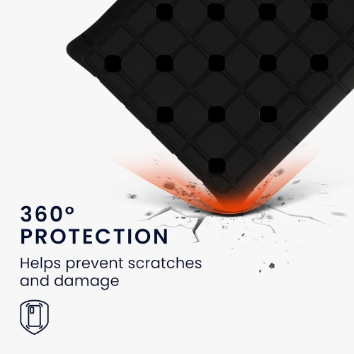 Étui en silicone compatible avec le disque SSD portatif T7 Touch de Samsung - Étui protecteur pour disque SSD - Noir