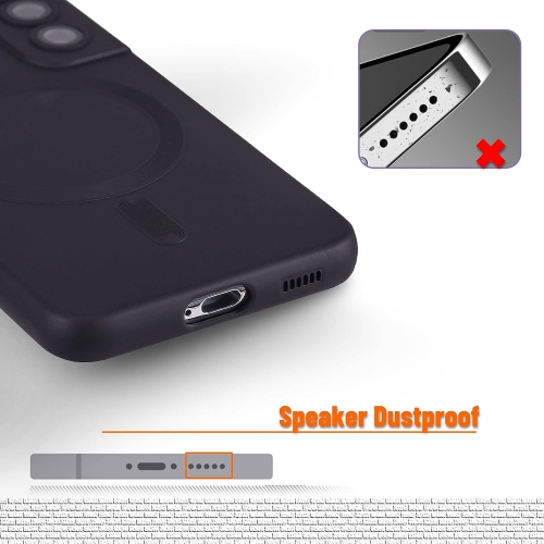 Magnétique pour étui pour Galaxy S22 plus de Samsung, étui en silicone souple pour Galaxy S22 plus de Samsung avec appareil photo