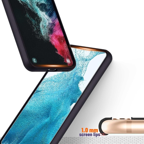 Magnétique pour étui pour Galaxy S22 plus de Samsung, étui en silicone souple pour Galaxy S22 plus de Samsung avec appareil photo